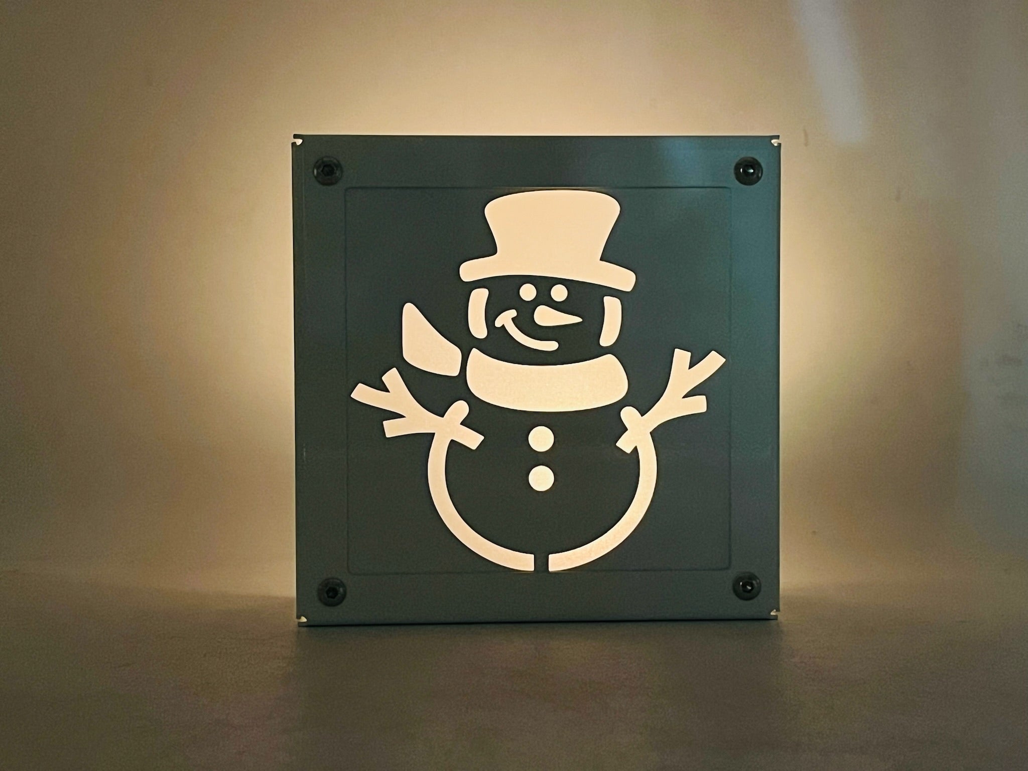 Snow Man light box – Fireside Fab
